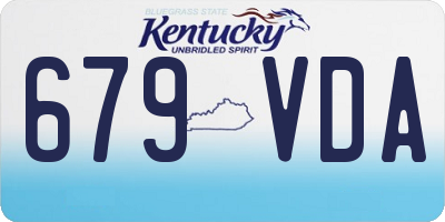 KY license plate 679VDA