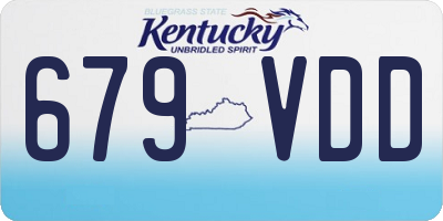 KY license plate 679VDD