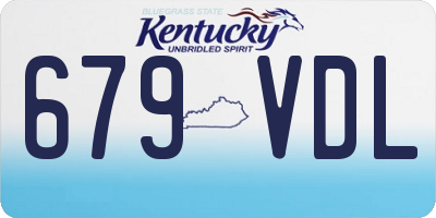 KY license plate 679VDL