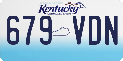 KY license plate 679VDN