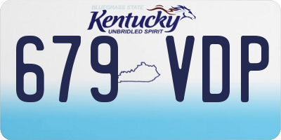 KY license plate 679VDP