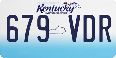 KY license plate 679VDR