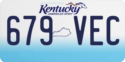 KY license plate 679VEC