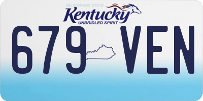 KY license plate 679VEN