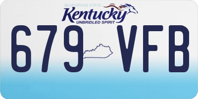 KY license plate 679VFB