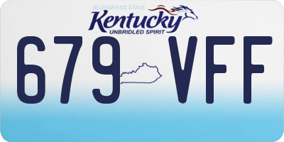 KY license plate 679VFF