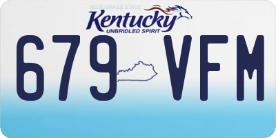 KY license plate 679VFM