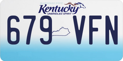KY license plate 679VFN