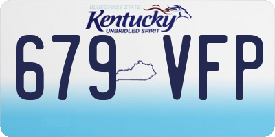 KY license plate 679VFP