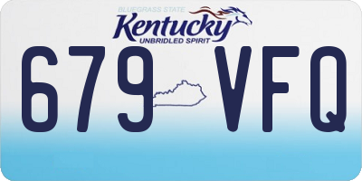 KY license plate 679VFQ