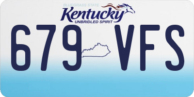 KY license plate 679VFS