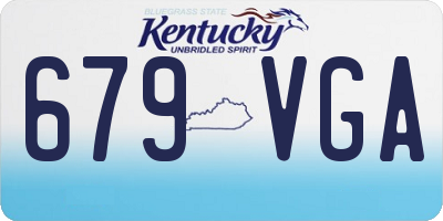 KY license plate 679VGA