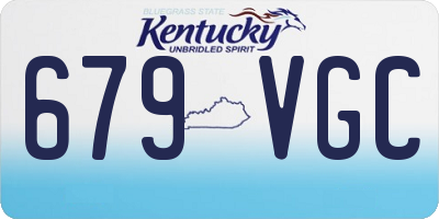 KY license plate 679VGC