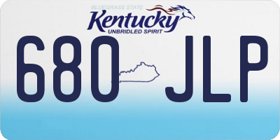 KY license plate 680JLP