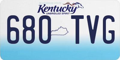 KY license plate 680TVG