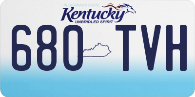 KY license plate 680TVH