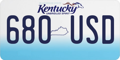 KY license plate 680USD