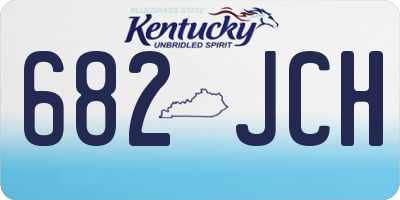 KY license plate 682JCH