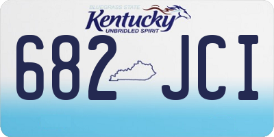 KY license plate 682JCI