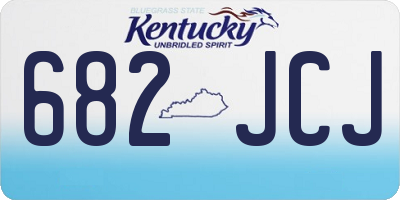 KY license plate 682JCJ