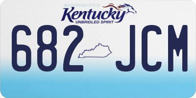 KY license plate 682JCM