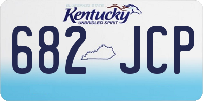 KY license plate 682JCP