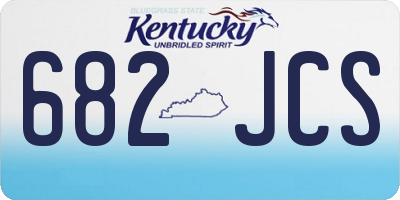 KY license plate 682JCS
