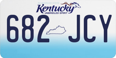 KY license plate 682JCY