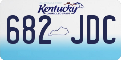 KY license plate 682JDC