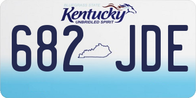 KY license plate 682JDE