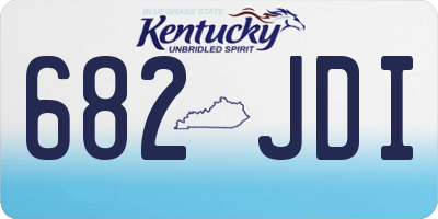 KY license plate 682JDI