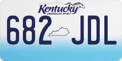 KY license plate 682JDL