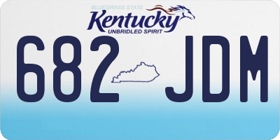KY license plate 682JDM