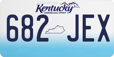 KY license plate 682JEX