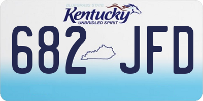 KY license plate 682JFD