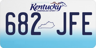 KY license plate 682JFE