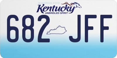 KY license plate 682JFF