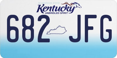 KY license plate 682JFG