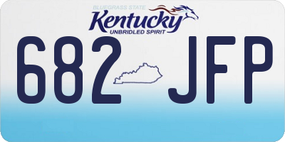 KY license plate 682JFP