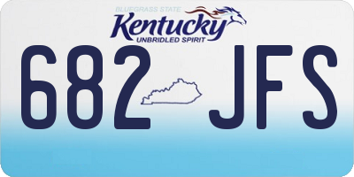 KY license plate 682JFS