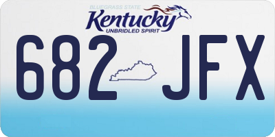 KY license plate 682JFX