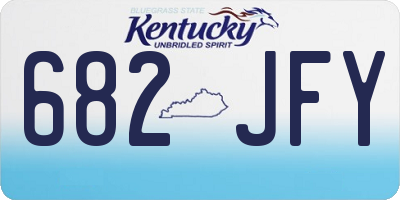 KY license plate 682JFY