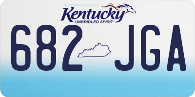 KY license plate 682JGA