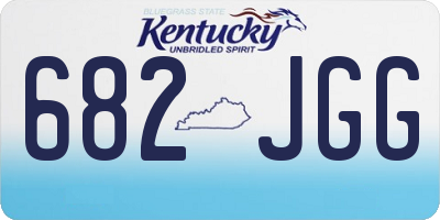 KY license plate 682JGG