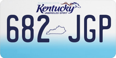KY license plate 682JGP