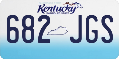 KY license plate 682JGS