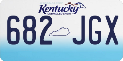 KY license plate 682JGX