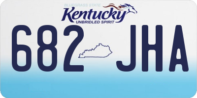KY license plate 682JHA
