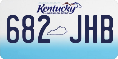 KY license plate 682JHB