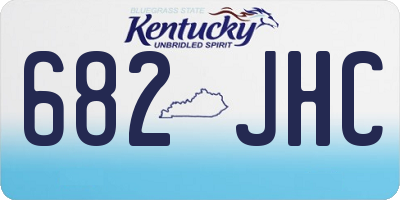 KY license plate 682JHC